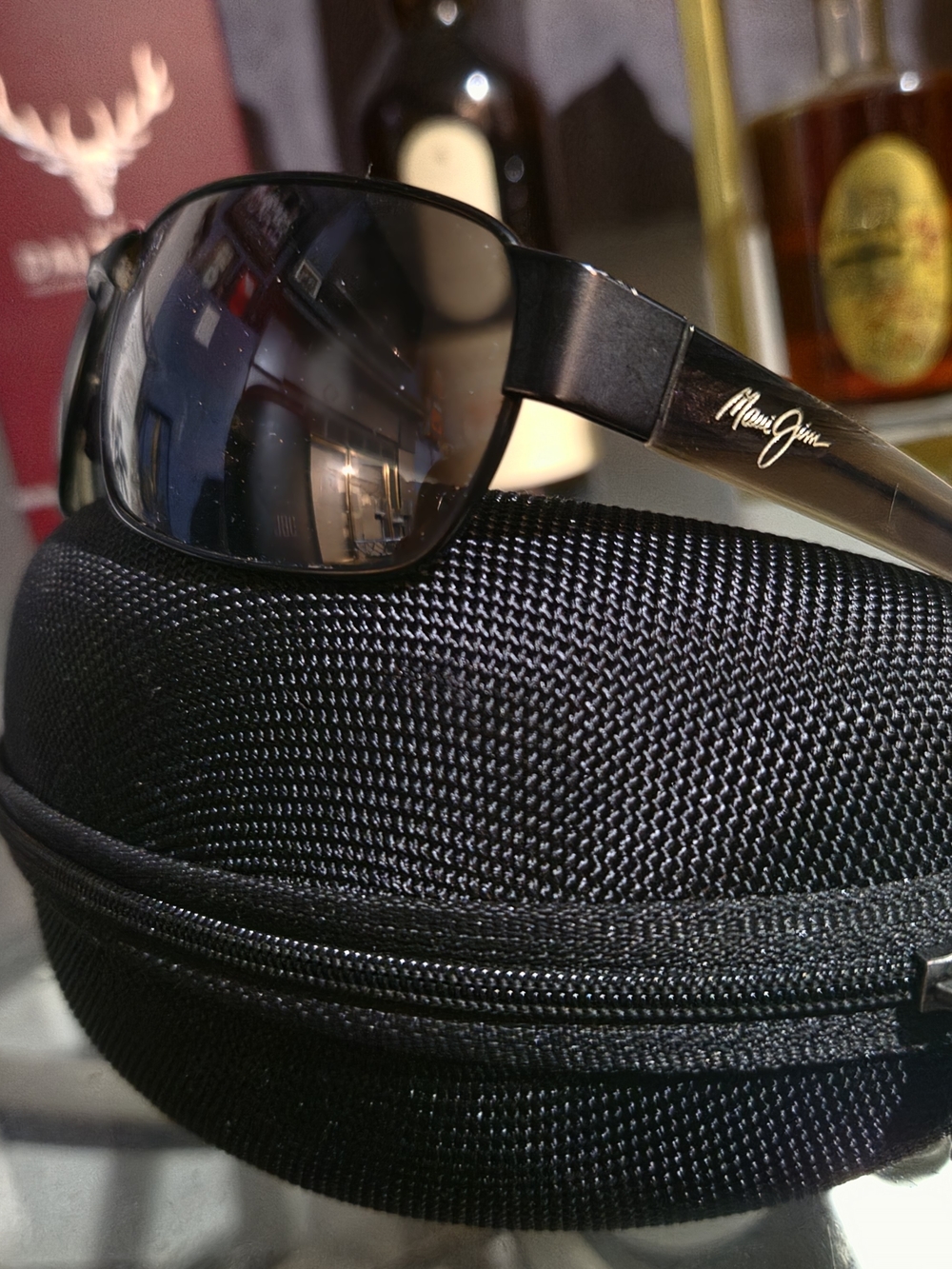 Maui Jim Men's Black Sunglasses with Hard Case
